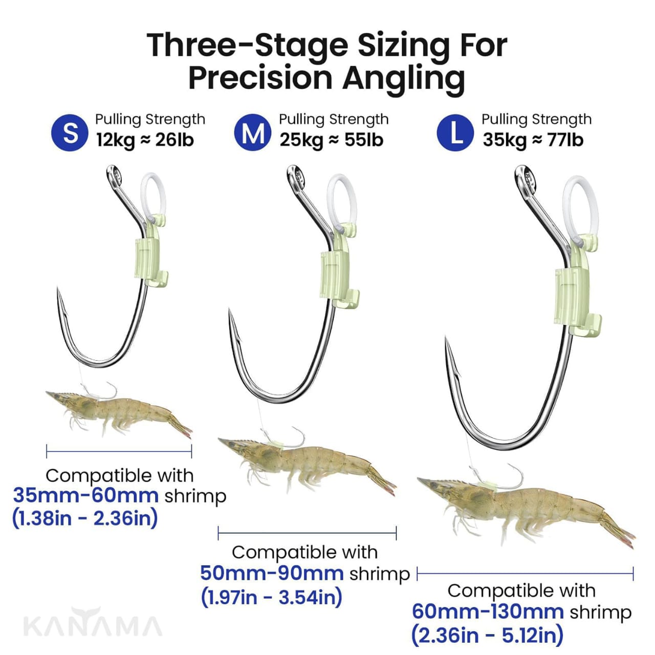 Luminous Live Shrimp Hooks