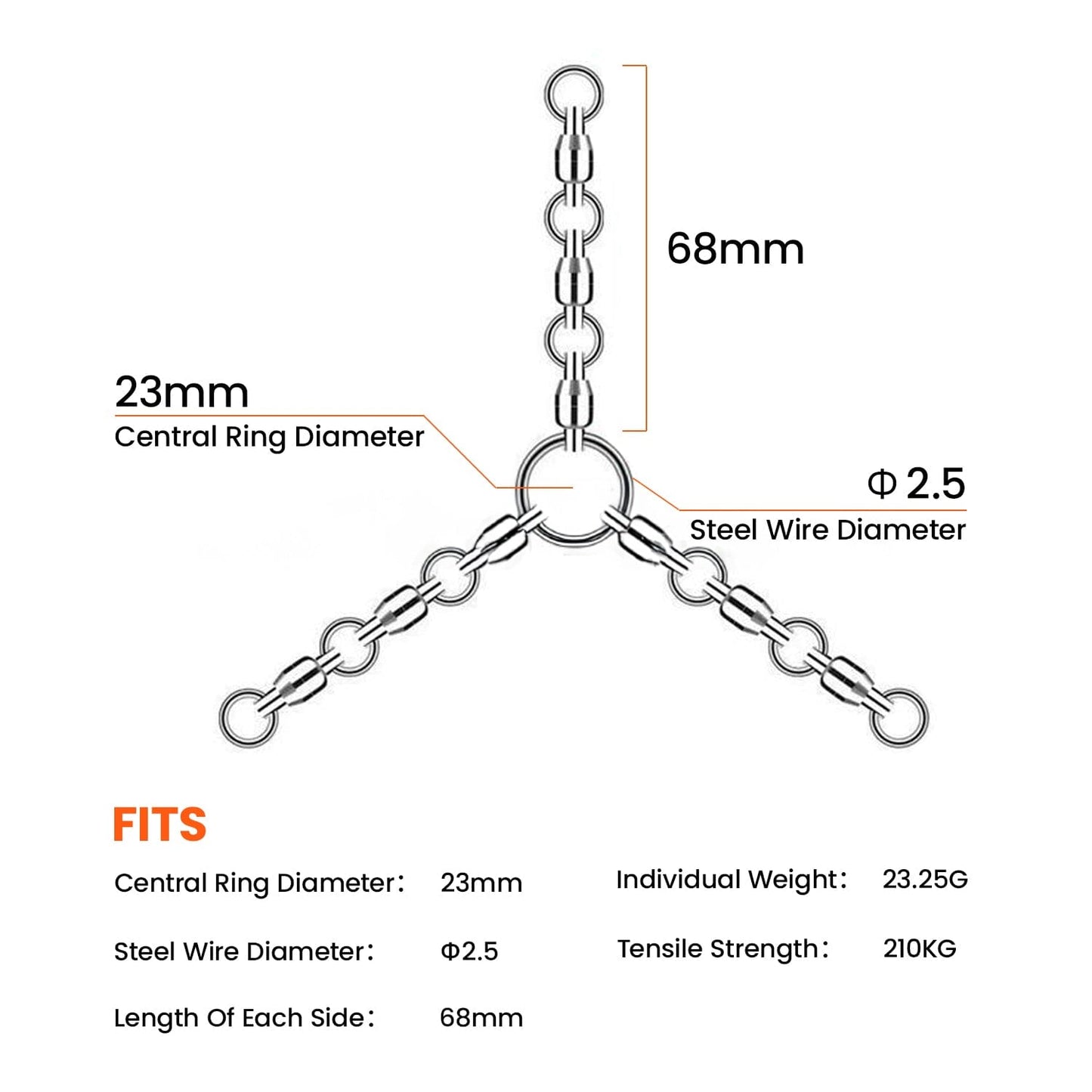 Live Bait Anti-tangling swivel