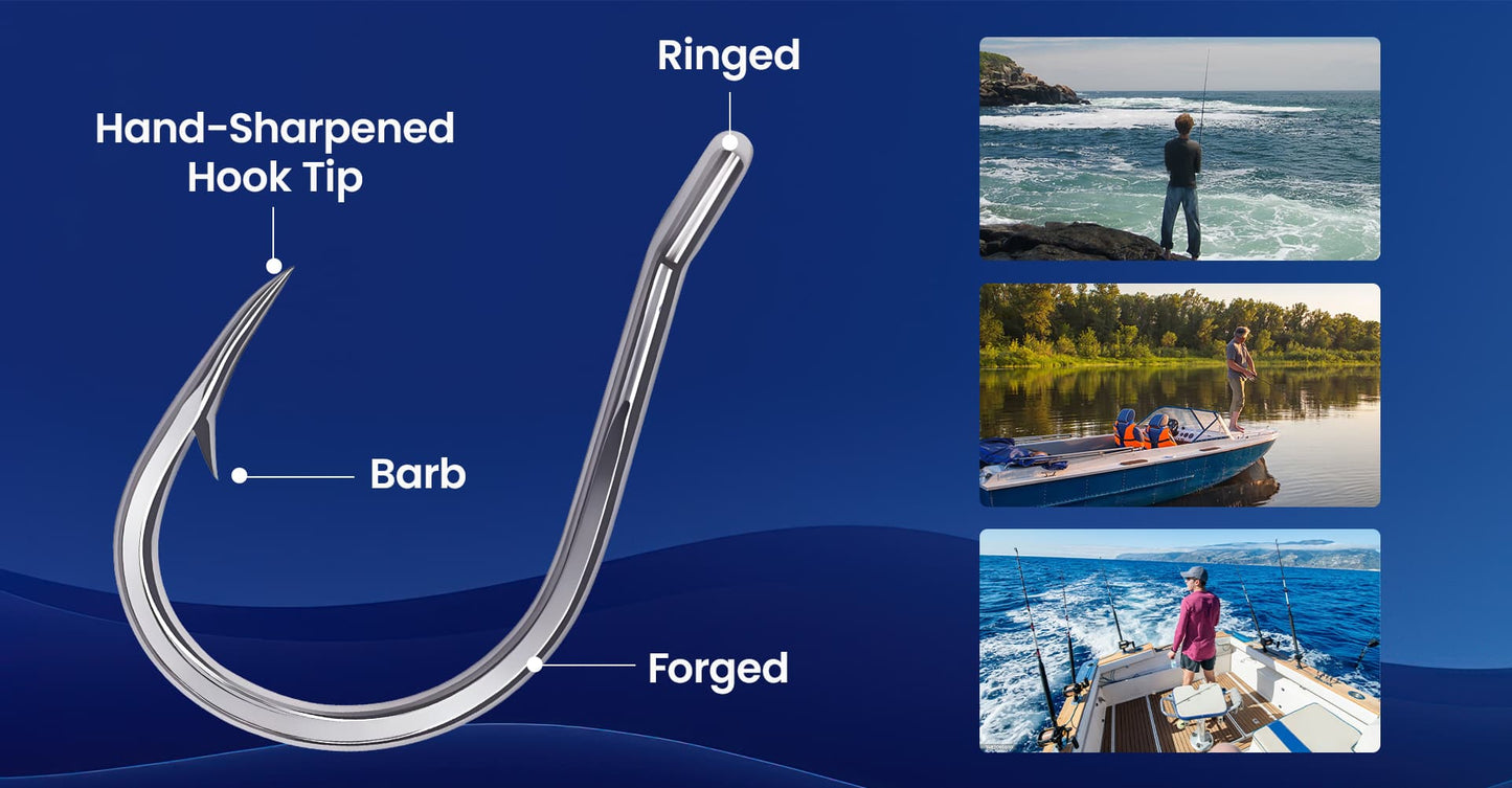 Kanama 5x strong fishing hooks