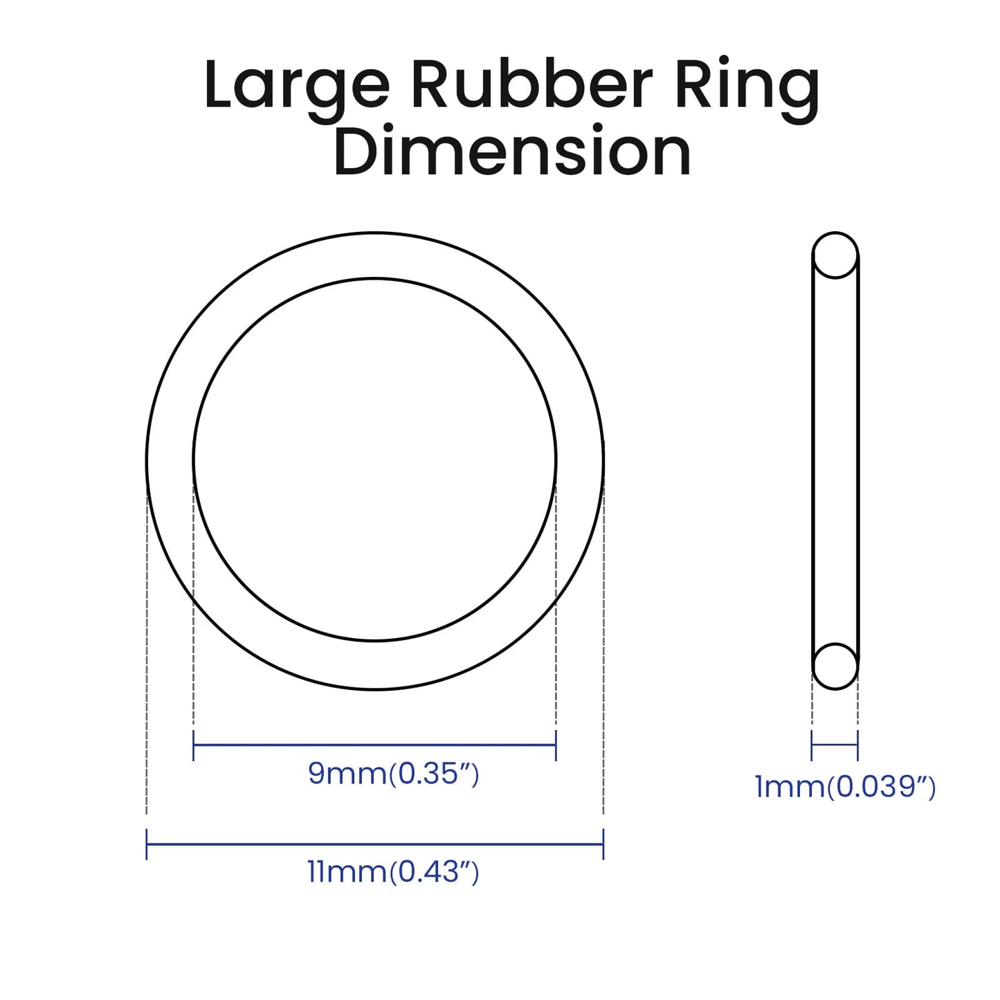 Live Shrimp hook's spare rubber ring